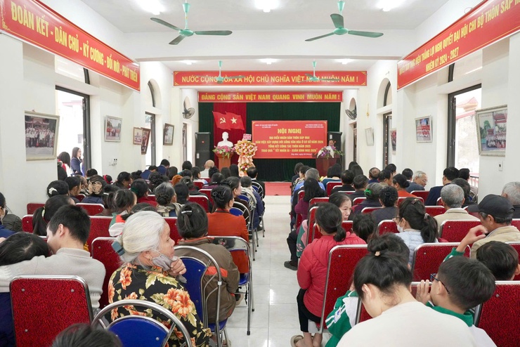 Thôn Sáp Mai, xã Thiên Lộc tổ chức hội nghị đại biểu nhân dân bàn việc xây dựng đời sống văn hóa ở cơ sở năm 2026; tổng kết công tác Thôn năm 2025- Ảnh 1.