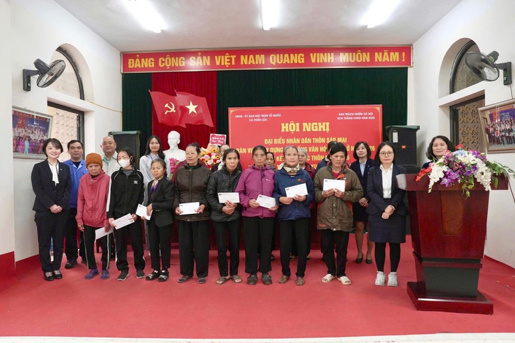 Thôn Sáp Mai, xã Thiên Lộc tổ chức hội nghị đại biểu nhân dân bàn việc xây dựng đời sống văn hóa ở cơ sở năm 2026; tổng kết công tác Thôn năm 2025- Ảnh 13.