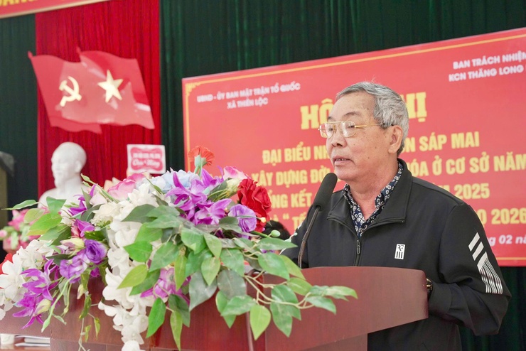 Thôn Sáp Mai, xã Thiên Lộc tổ chức hội nghị đại biểu nhân dân bàn việc xây dựng đời sống văn hóa ở cơ sở năm 2026; tổng kết công tác Thôn năm 2025- Ảnh 11.