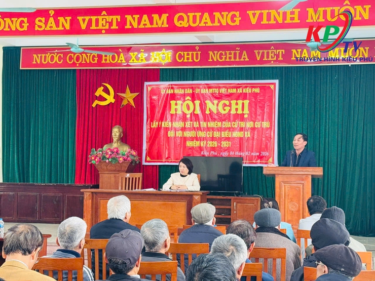 UB MTTQ xã Kiều Phú tổ chức Hội nghị lấy ý kiến nhận xét và tín nhiệm của cử tri nơi cư trú đối với những người ứng cử đại biểu HĐND xã nhiệm kỳ 2026-2031- Ảnh 3.