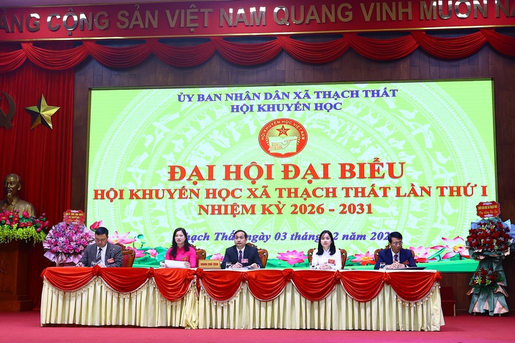 
Thạch Thất tổ chức thành công Đại hội đại biểu hội Khuyến học nhiệm kỳ 2026 - 2031- Ảnh 9.