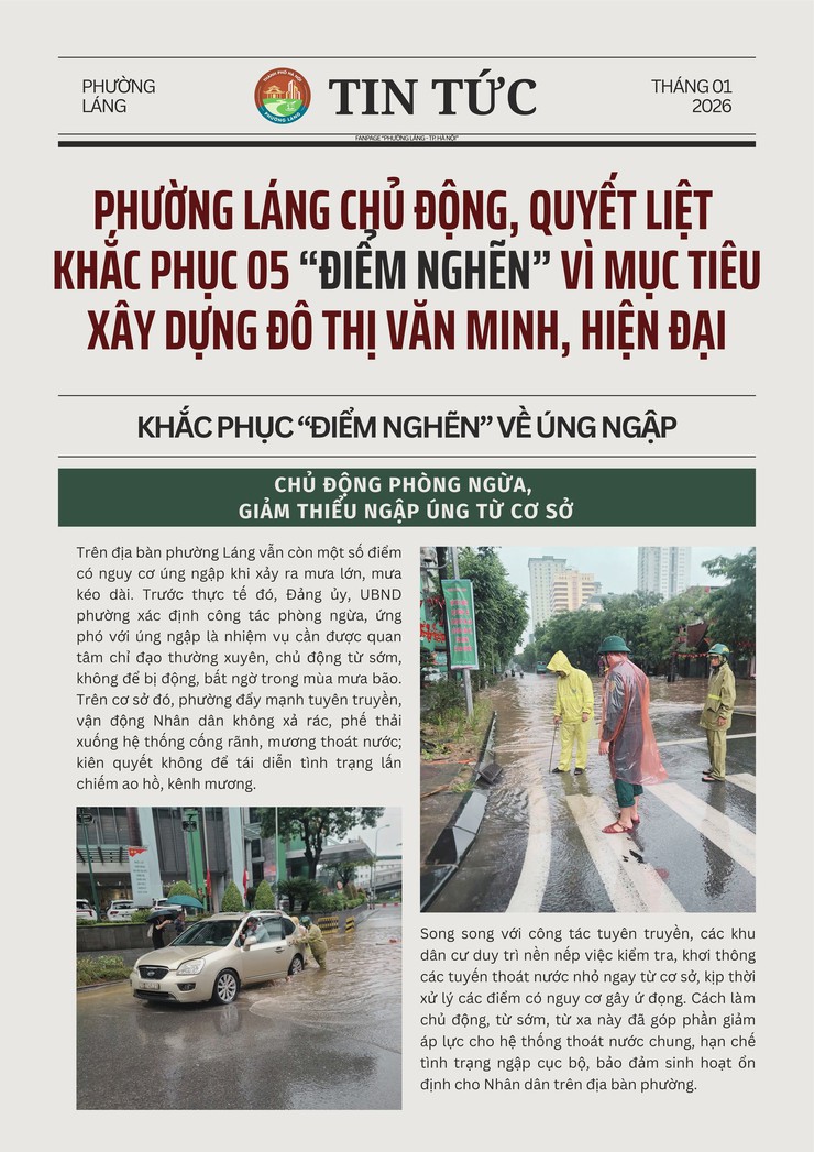 PHƯỜNG LÁNG CHỦ ĐỘNG, QUYẾT LIỆT KHẮC PHỤC 05 “ĐIỂM NGHẼN” VÌ MỤC TIÊU XÂY DỰNG ĐÔ THỊ VĂN MINH, HIỆN ĐẠI- Ảnh 2.
