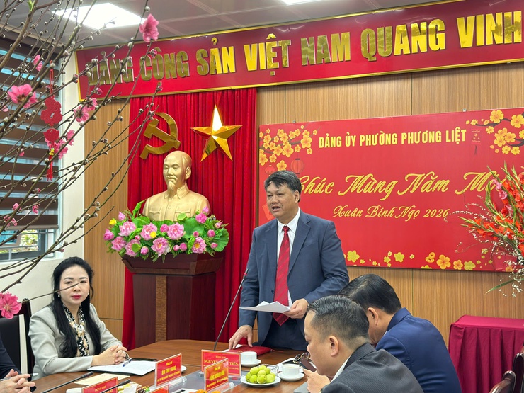 Phương Liệt tổ chức gặp mặt cán bộ lão thành cách mạng, cán bộ tiền khởi nghĩa, cán bộ thuộc diện Ban Thường vụ Thành uỷ quản lý nghỉ hưu trên địa bàn nhân dịp Tết Nguyên đán Bính Ngọ 2026- Ảnh 4.