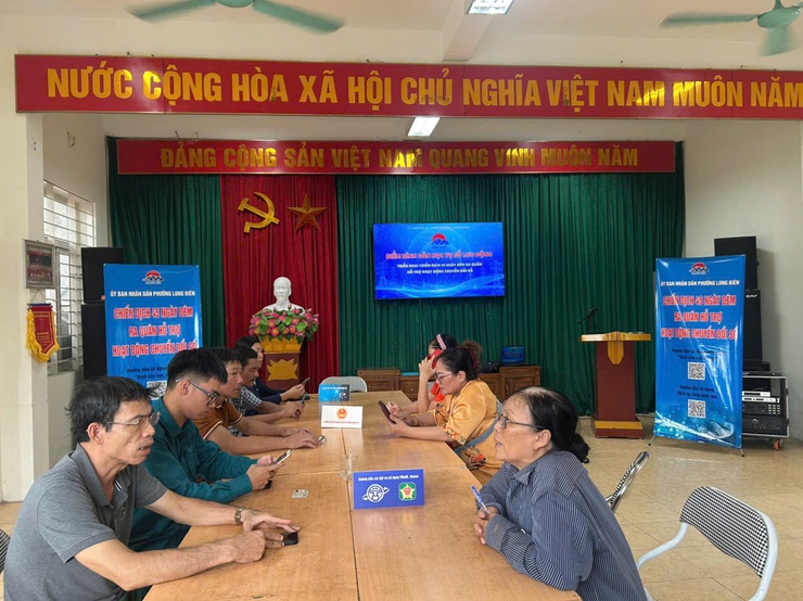 Chuyển đổi số lĩnh vực Văn hóa – xã hội: Động lực nâng cao hiệu quả quản lý nhà nước của phường Long Biên- Ảnh 3.