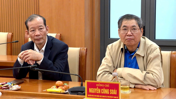 Hội nghị gặp mặt các đồng chí lãnh đạo huyện Thanh Trì (cũ) diện Ban Thường vụ Thành ủy quản lý qua các thời kỳ nhân dịp Tết Nguyên đán 2026- Ảnh 5.