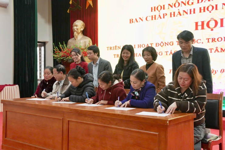 Hội Nông dân xã Thiên Lộc triển khai hoạt động trước, trong và sau Tết Nguyên đán Bính Ngọ; triển khai công tác trọng tâm và ký giao ước thi đua năm 2026- Ảnh 6.