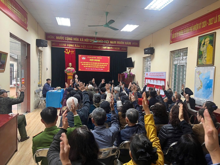 MTTQ XÃ THANH TRÌ TỔ CHỨC CÁC HỘI NGHỊ LẤY Ý KIẾN NHẬN XÉT VÀ TÍN NHIỆM CỦA CỬ TRI NƠI CƯ TRÚ ĐỐI VỚI NGƯỜI ỨNG CỬ ĐẠI BIỂU HĐND CÁC CẤP NHIỆM KỲ 2026 - 2031- Ảnh 8.