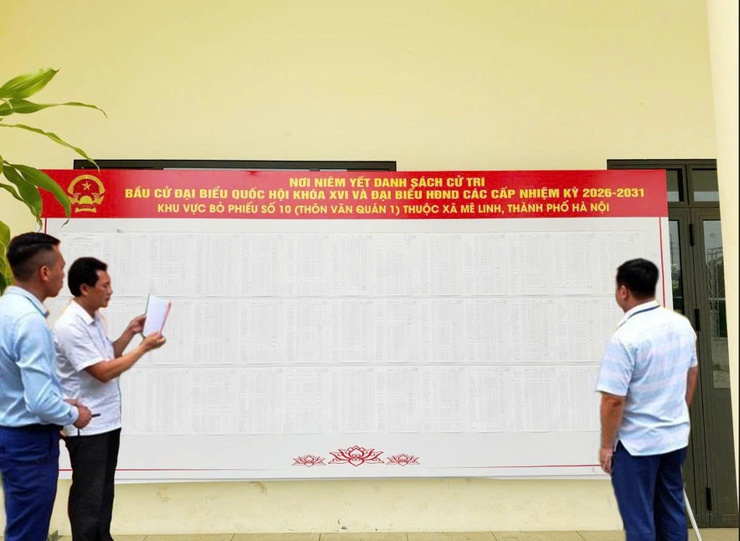 Xã Mê Linh hoàn thành niêm yết danh sách cử tri bầu cử đại biểu Quốc hội và đại biểu HĐND các cấp nhiệm kỳ 2026 - 2031- Ảnh 2.