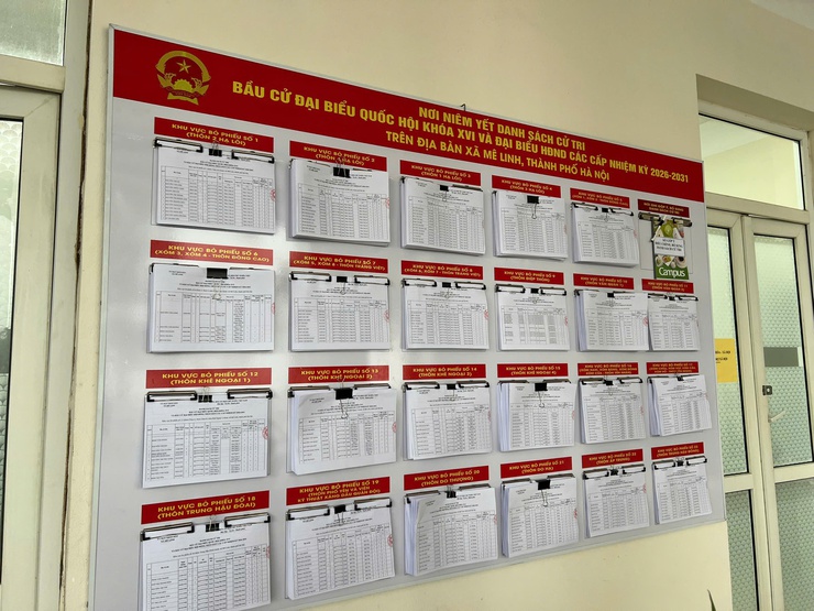 Xã Mê Linh hoàn thành niêm yết danh sách cử tri bầu cử đại biểu Quốc hội và đại biểu HĐND các cấp nhiệm kỳ 2026 - 2031- Ảnh 1.
