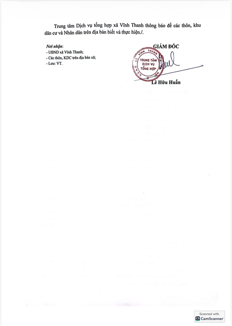 TRUNG TÂM DỊCH VỤ TỔNG HỢP XÃ VĨNH THANH- Ảnh 2.