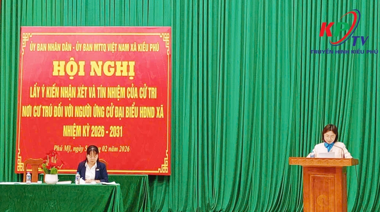 Thôn Phú Mỹ tổ chức Hội nghị lấy ý kiến nhận xét và tín nhiệm của cử tri nơi cư trú đối với những người ứng cử đại biểu HĐND xã nhiệm kỳ 2026-2031- Ảnh 3.