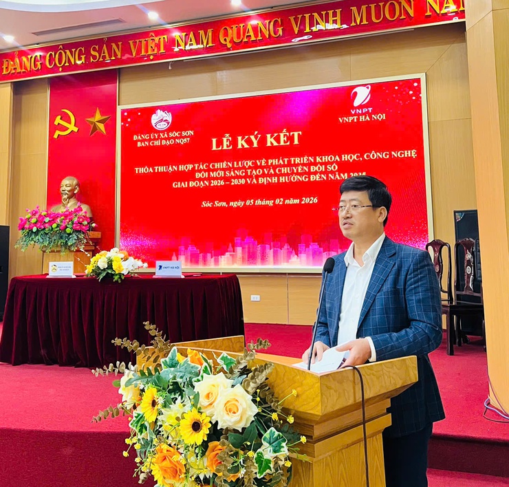 Xã Sóc Sơn ký kết Thỏa thuận hợp tác chiến lược với VNPT Hà Nội, tạo đột phá trong chuyển đổi số- Ảnh 7.