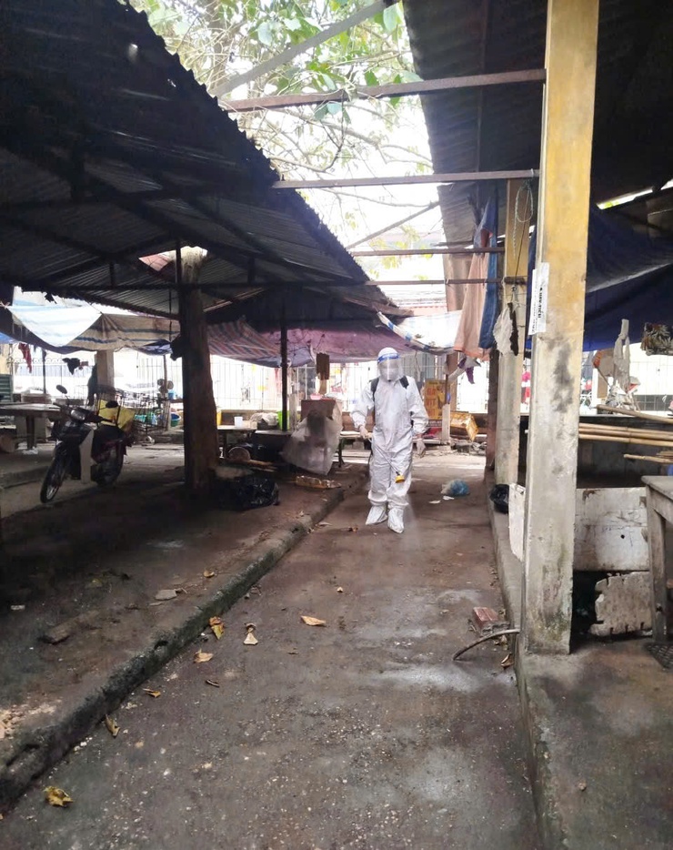 Phường Tùng Thiện tăng cường tổng vệ sinh, khử trùng, tiêu độc môi trường phòng, chống dịch bệnh gia súc, gia cầm dịp Tết - Ảnh 3.