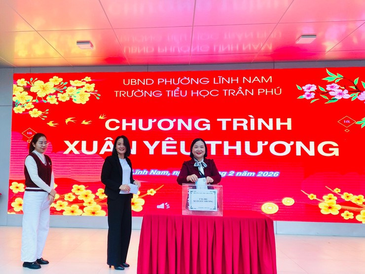 XUÂN YÊU THƯƠNG, TẾT SẺ CHIA - HOẠT ĐỘNG Ý NGHĨA CỦA THẦY TRÒ TRƯỜNG TIỂU HỌC TRẦN PHÚ- Ảnh 1.