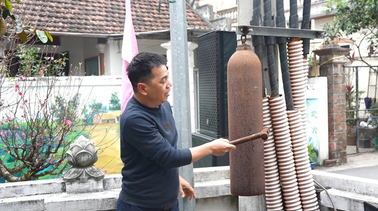 Cụm dân cư Hồng Phong, thôn Minh Hoà 1 diễn tập PCCC, CNCH và vận hành máy bơm chữa cháy nhân dân - Ảnh 2.