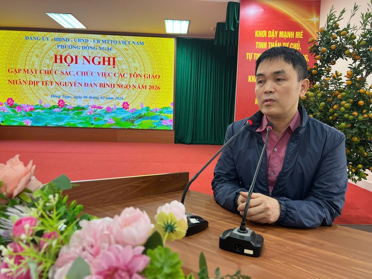 PHƯỜNG ĐÔNG NGẠC TỔ CHỨC GẶP MẶT CHỨC SẮC, CHỨC VIỆC CÁC TÔN GIÁO NHÂN DỊP TẾT NGUYÊN ĐÁN BÍNH NGỌ 2026- Ảnh 8.