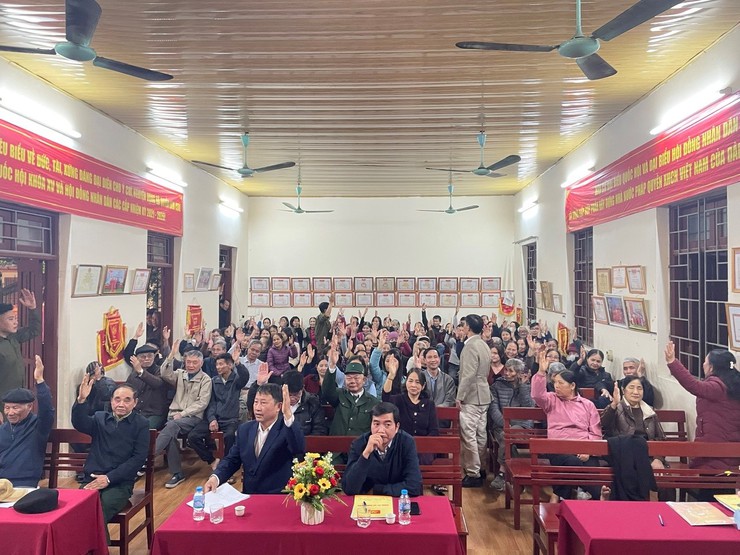 Xã Dương Hoà tổ chức hội nghị lấy ý kiến cử tri nơi cư trú đối với người được giới thiệu ứng cử Đại biểu HĐND các cấp nhiệm kỳ 2026-2031 - Ảnh 3.