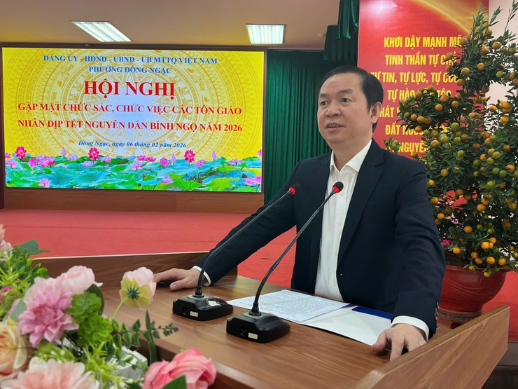 PHƯỜNG ĐÔNG NGẠC TỔ CHỨC GẶP MẶT CHỨC SẮC, CHỨC VIỆC CÁC TÔN GIÁO NHÂN DỊP TẾT NGUYÊN ĐÁN BÍNH NGỌ 2026- Ảnh 7.