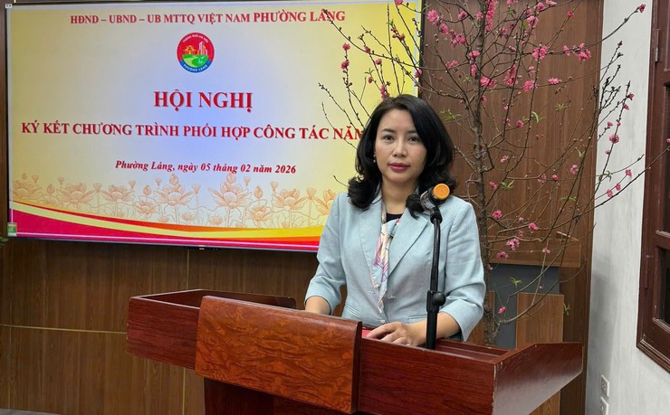 HỘI NGHỊ KÝ KẾT CHƯƠNG TRÌNH PHỐI HỢP CÔNG TÁC NĂM 2026 GIỮA HĐND – UBND – ỦY BAN MTTQ VIỆT NAM PHƯỜNG LÁNG- Ảnh 2.