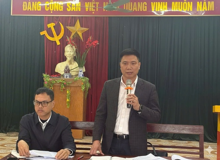 Xã Quốc Oai: Đối thoại thẳng thắn, tạo đồng thuận trong giải phóng mặt bằng dự án đấu giá đất thôn Khánh Tân- Ảnh 2.