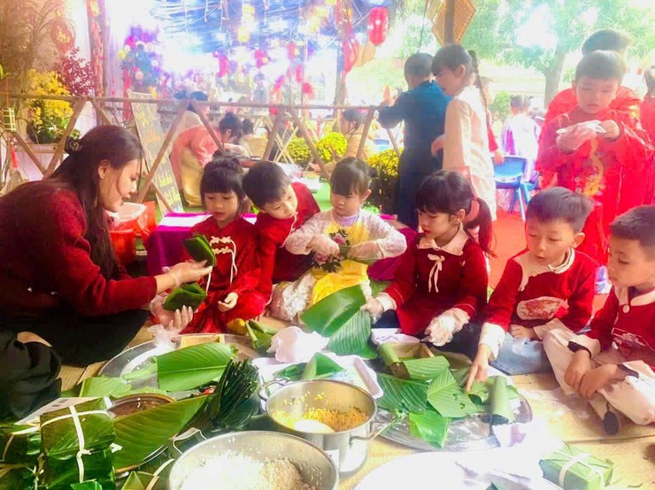 Học sinh phường Tùng Thiện sôi nổi trải nghiệm Tết cổ truyền Bính Ngọ 2026- Ảnh 8.