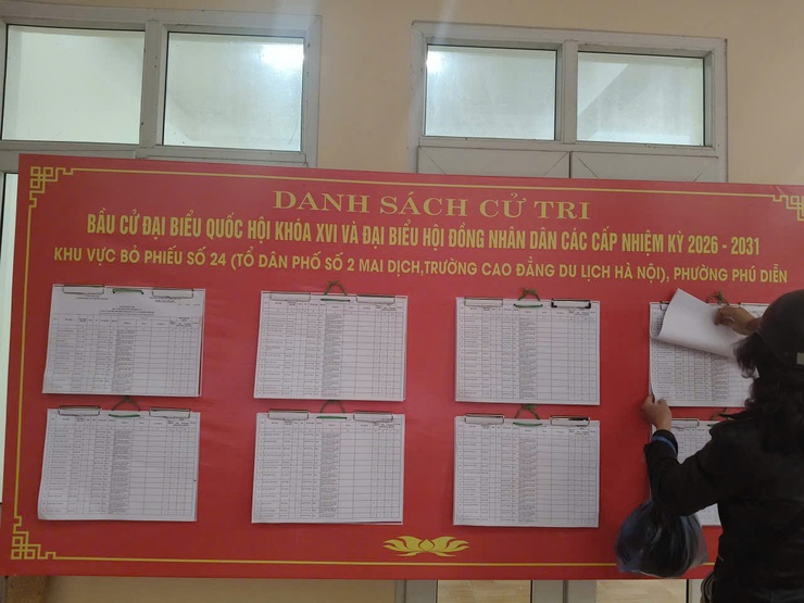 Phường Phú Diễn hoàn thành niêm yết danh sách cử tri phục vụ bầu cử Quốc hội khóa XVI và đại biểu HĐND các cấp nhiệm kỳ 2026 - 2031- Ảnh 2.