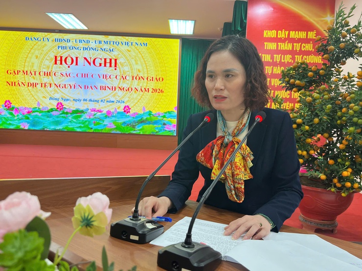 PHƯỜNG ĐÔNG NGẠC TỔ CHỨC GẶP MẶT CHỨC SẮC, CHỨC VIỆC CÁC TÔN GIÁO NHÂN DỊP TẾT NGUYÊN ĐÁN BÍNH NGỌ 2026- Ảnh 6.