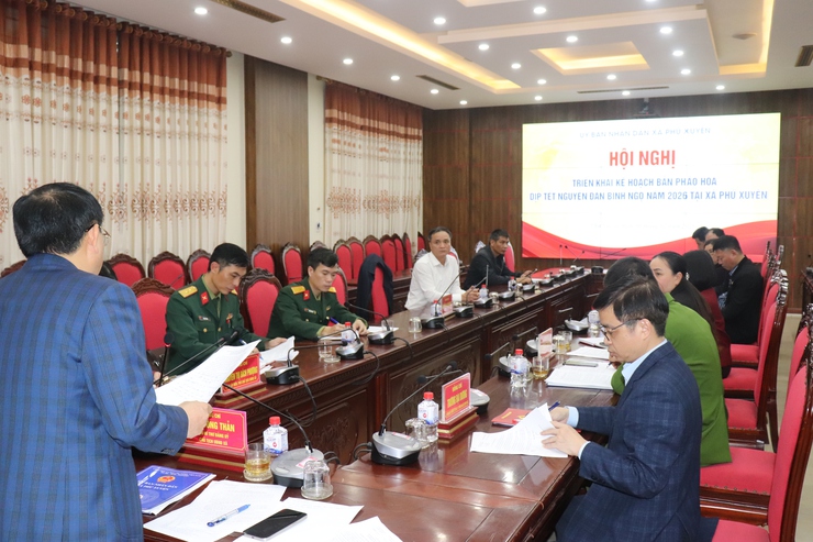 Xã Phú Xuyên: Triển khai Kế hoạch tổ chức hiệp đồng bắn pháo hoa đêm giao thừa Tết Nguyên đán Bính Ngọ- Ảnh 2.