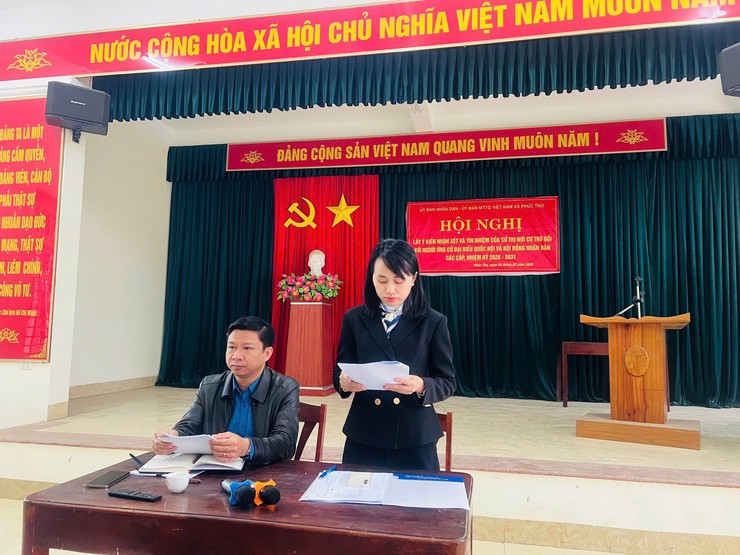 Xã Phúc Thọ: Hoàn thành xong việc lấy ý kiến cử tri nơi cư trú đối với người ứng cử đại biểu HĐND các cấp- Ảnh 10.