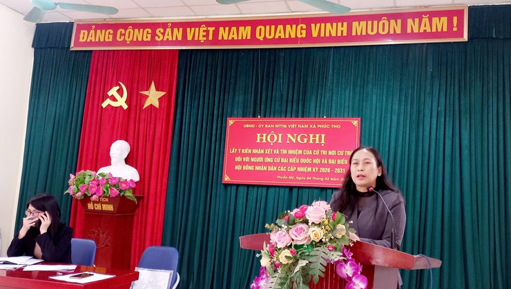 Xã Phúc Thọ: Hoàn thành xong việc lấy ý kiến cử tri nơi cư trú đối với người ứng cử đại biểu HĐND các cấp- Ảnh 7.