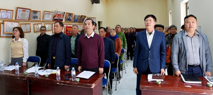 Thôn Phương Viên 4 tổ chức hội nghị đại biểu Nhân dân bàn việc xây dựng đời sống văn hóa ở cơ sở năm 2026- Ảnh 1.