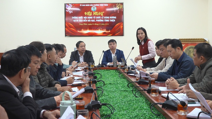 Triển khai kế hoạch tổ chức Lễ dâng hương tại Đền Hải Hạc Xuân Bính Ngọ 2026 – Phường Tùng Thiện chung tay phát huy giá trị di tích lịch sử văn hoá địa phương.- Ảnh 3.