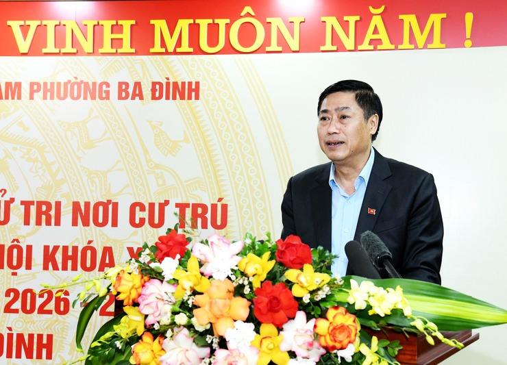 Tổng Bí thư Tô Lâm dự Hội nghị lấy ý kiến cử tri nơi cư trú với người ứng cử đại biểu Quốc hội khóa XVI- Ảnh 4.