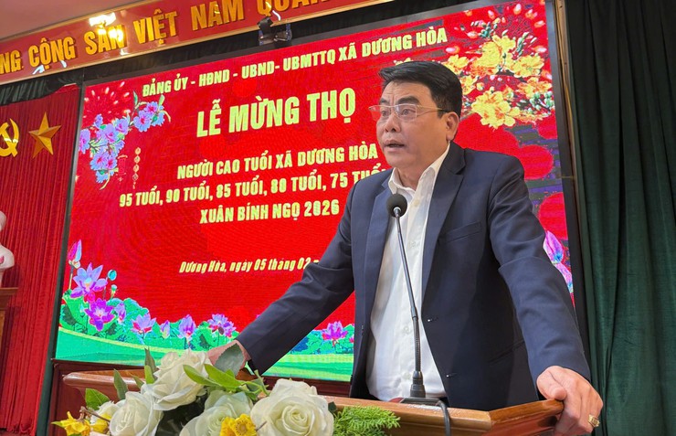 Đảng ủy - HĐND - UBND - UBMTTQ Việt Nam xã Dương Hoà tổ chức Lễ mừng thọ người cao tuổi năm 2026 trên địa bàn Minh Khai xã Dương Hoà- Ảnh 3.