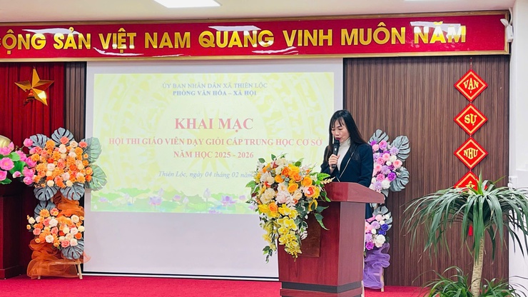 Hội thi giáo viên dạy giỏi cấp THCS xã Thiên Lộc năm học 2025 - 2026- Ảnh 2.