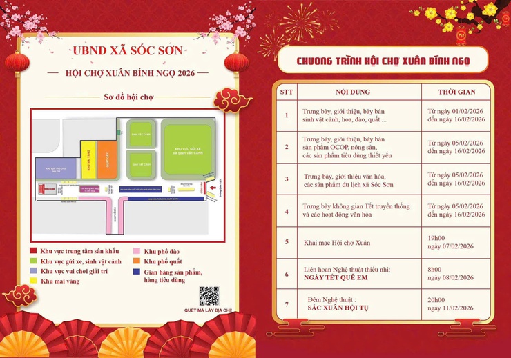 HỘI CHỢ XUÂN BÍNH NGỌ 2026 TẠI SÓC SƠN – ĐIỂM ĐẾN MUA SẮM, TRẢI NGHIỆM KHÔNG KHÍ TẾT TRUYỀN THỐNG- Ảnh 2.