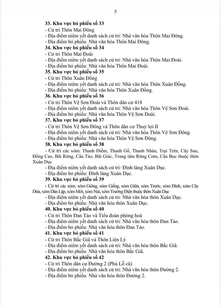 Thông báo về việc niêm yết danh sách cử tri, địa điểm niêm yết danh sách cử tri, địa điểm bỏ phiếu bầu cử đại biểu Quốc hội khóa XVI và đại biểu HĐND các cấp nhiệm kì 2026-2031- Ảnh 6.
