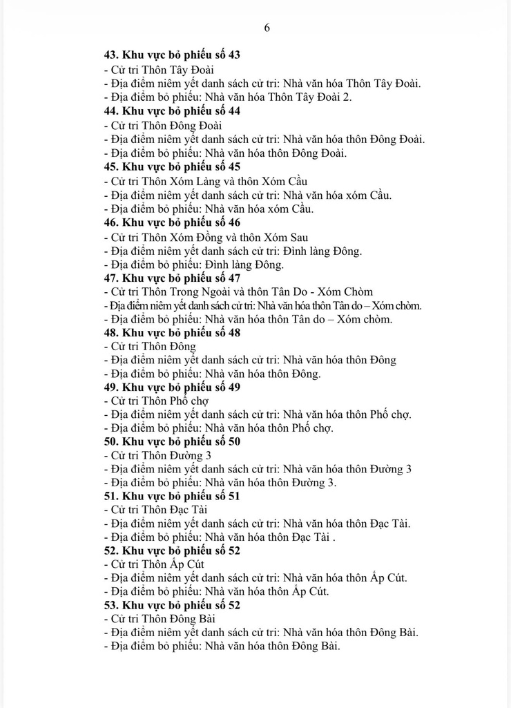 Thông báo về việc niêm yết danh sách cử tri, địa điểm niêm yết danh sách cử tri, địa điểm bỏ phiếu bầu cử đại biểu Quốc hội khóa XVI và đại biểu HĐND các cấp nhiệm kì 2026-2031- Ảnh 7.