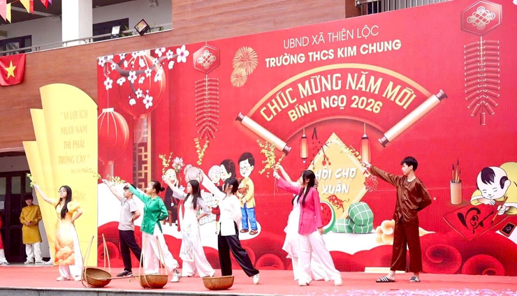 Trường THCS Kim Chung tổ chức chương trình "Xuân tình nguyện – Tết sẻ chia" năm 2026- Ảnh 4.