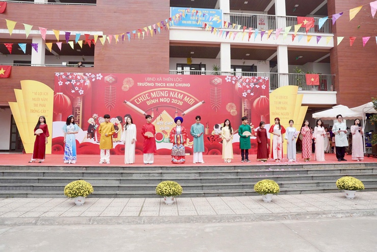 Trường THCS Kim Chung tổ chức chương trình "Xuân tình nguyện – Tết sẻ chia" năm 2026- Ảnh 3.