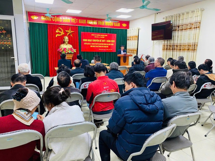 Khương Đình: Sinh hoạt chính trị về nội dung tham luận của đoàn đại biểu thành phố Hà Nội tại Đại hội đại biểu toàn quốc lần thứ XIV của Đảng- Ảnh 3.