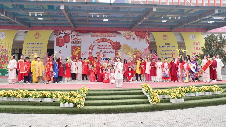 Trường Tiểu học Kim Chung tổ chức chương trình "Xuân gắn kết – Tết yêu thương" Xuân Bính Ngọ 2026- Ảnh 3.