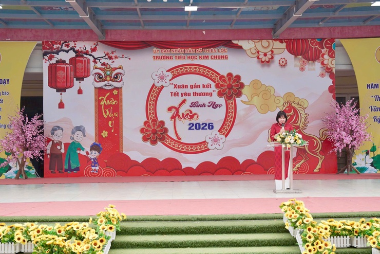 Trường Tiểu học Kim Chung tổ chức chương trình "Xuân gắn kết – Tết yêu thương" Xuân Bính Ngọ 2026- Ảnh 2.