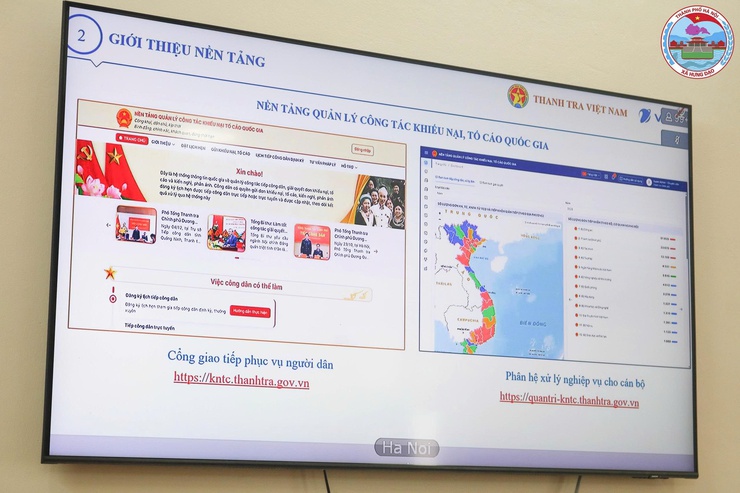 XÃ HƯNG ĐẠO THAM DỰ HỘI NGHỊ TẬP HUẤN NỀN TẢNG QUẢN LÝ CÔNG TÁC KHIẾU NẠI, TỐ CÁO QUỐC GIA- Ảnh 2.