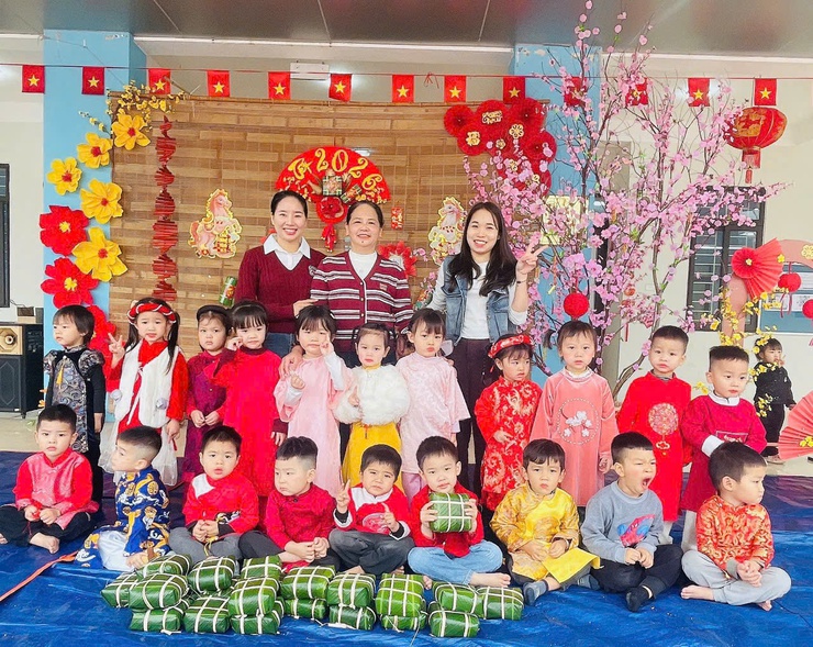 ✨ TRƯỜNG MẦM NON TÂN ƯỚC TỔ CHỨC HOẠT ĐỘNG TRẢI NGHIỆM "GÓI BÁNH CHƯNG"✨- Ảnh 1.