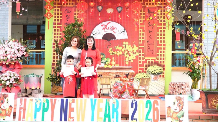 TRƯỜNG MẦM NON CAO DƯƠNG: LAN TỎA SẮC XUÂN TRUYỀN THỐNG QUA CHƯƠNG TRÌNH "BÉ VUI ĐÓN TẾT BÍNH NGỌ 2026"- Ảnh 10.