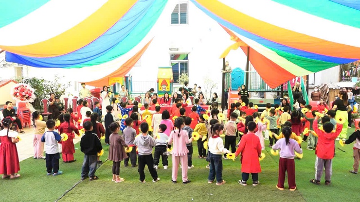 TRƯỜNG MẦM NON CAO DƯƠNG: LAN TỎA SẮC XUÂN TRUYỀN THỐNG QUA CHƯƠNG TRÌNH "BÉ VUI ĐÓN TẾT BÍNH NGỌ 2026"- Ảnh 6.