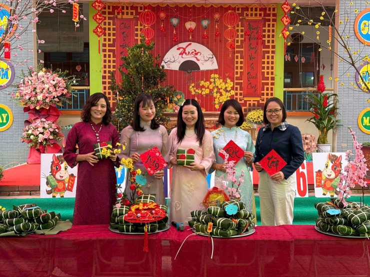 TRƯỜNG MẦM NON CAO DƯƠNG: LAN TỎA SẮC XUÂN TRUYỀN THỐNG QUA CHƯƠNG TRÌNH "BÉ VUI ĐÓN TẾT BÍNH NGỌ 2026"- Ảnh 2.