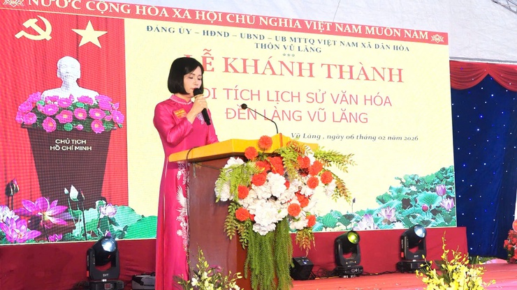 LỄ KHÁNH THÀNH DI TÍCH LỊCH SỬ – VĂN HÓA ĐỀN LÀNG VŨ LĂNG- GÌN GIỮ HỒN CỐT VĂN HÓA, PHÁT HUY GIÁ TRỊ TRUYỀN THỐNG QUÊ HƯƠNG- Ảnh 4.