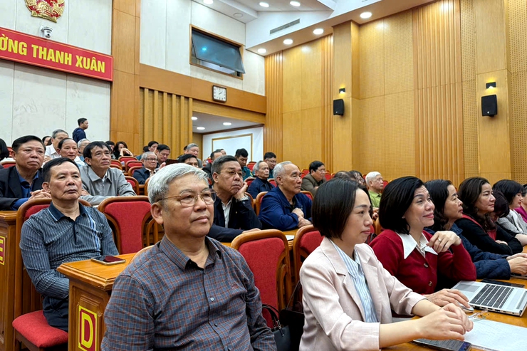 Thanh Xuân: Tiếp sóng Hội nghị trực tuyến toàn quốc nghiên cứu, học tập, quán triệt và triển khai  thực hiện Nghị quyết Đại hội XIV- Ảnh 3.